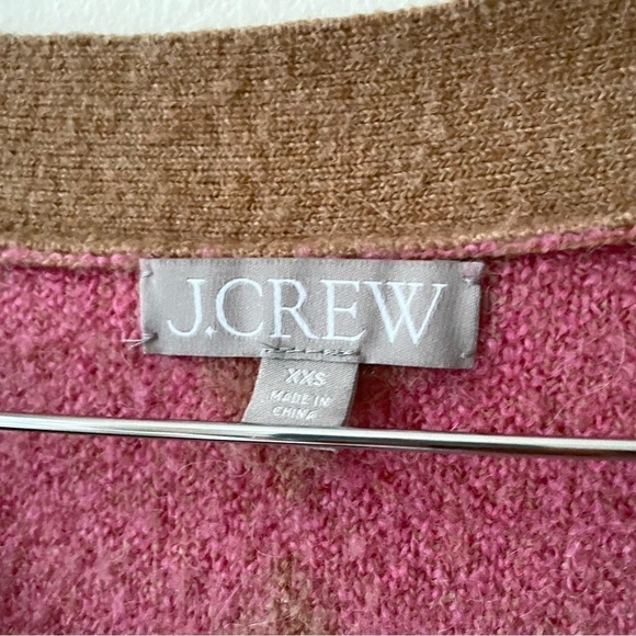 J. Crew Argyle Cardigan Sweater Supersoft Yarn - Picture 4 of 8